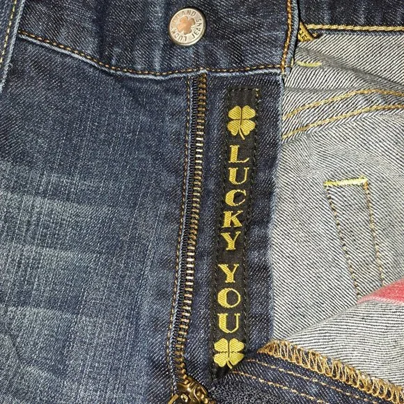 Lucky Brand Dungarees by Gene Montesano Classic fit Jeans Size 34 Short Inseam - Picture 2 of 12